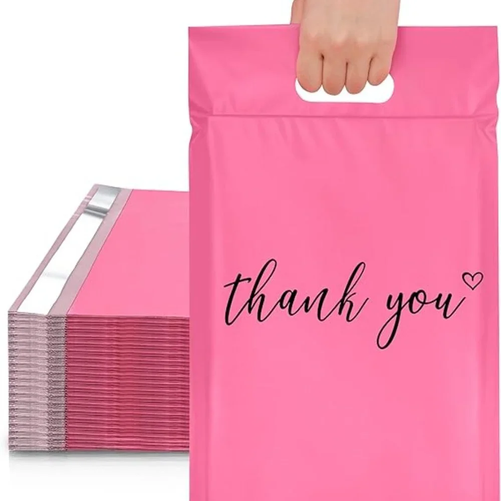 10 pcs Poly Mailers with Handle 10 X 13 Inch Premium Shipping Bags